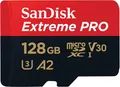SanDisk Extreme® PRO microSDXC Speicherkarte 128GB mit SD-Adapter SDSQXCD-128G-GN6MA