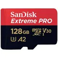 SanDisk Extreme PRO microSDXC-Karte 128 GB Class 10, UHS-I, v30 Video Speed