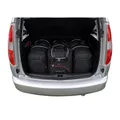 4 Kofferraumtaschen Set fahrzeugspezifisch für SKODA ROOMSTER KJUST schwarz NEU