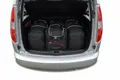 KJUST Dedizierte Reisetaschen 4 stk kompatibel mit SKODA ROOMSTER I 2006 - 2015