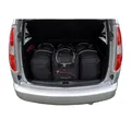 4 Taschen Kofferraum Set KJUST fahrzeugspezifisch für SKODA ROOMSTER schwarz NEU