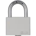 ABUS Vorhängeschloss T65AL/40 myLOCK Spindschloss beschreibbar weiß