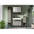 Badezimmer Bagno 4-teilig Kaschmir/Schwarz
