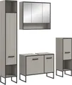 xonox 4-tlg. Badmöbelkombination Badezimmermöbel Badmöbel Bad Bagno 170x192x36