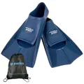 Aqua Speed Flosse Kurze Schwimmflossen Silikon teils recycelt Perfekt fürs Training, Effektive Beinmuskulatur-Stärkung für alle Schwimmstile 45/46