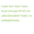 Fujitsu Kurze Leitungen DP-DP und USB-USB S26361-F2581-L15 (4059595974346)