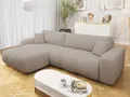 MIRJAN24 Ecksofa Fetrinu Maxi, mit Bettkasten und Schlaffunktion, L-Form, Wellenfeder, 274x145x82 cm, Velo 623