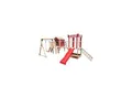 HOME DELUXE Spielpark inkl. Schaukel und Rutsche WUNDERLAND Rot - 555 x 340 cm
