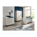Babyzimmer Set 3-tlg. Kleiderschrank Wickelkommode Kinderbett Landhausstil