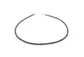 Schmuck Krone Collier Collier aus echtem Saphir & 925 Silber, Silber 925