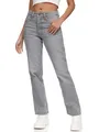 REPUBLIX Damen Mid Waist Loose-fit Denim Jeans Basic RJ-1002 Grau 36