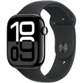 Apple Watch S10 Diamantschwarz Aluminium Schwarz Sport Band M/L GPS + Cellular 46mm MWY43QF/A 2024