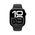 Apple Watch Series 10 LTE 46mm Diamantschwarz Aluminiumgehäuse mit schwarzem Sportarmband - M/L MWY43QF/A