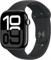 Apple Watch Series 10 GPS + Cellular 46mm Aluminium diamantschwarz mit Sportarmband M/L schwarz