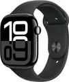 Apple Watch Series 10 GPS + Cellular 46mm Aluminiumgehäuse Sport Band Schwarz M/L