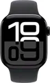 Apple Watch Series 10 4G 46mm Aluminium Diamantschwarz Sportarmband Schwarz M/L