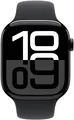 Apple Watch Series 10 46mm Cellular Sportarmband schwarz M/L Gut - Refurbished