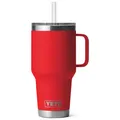 Yeti Coolers - Rambler Straw Mug - Isolierbecher Gr 1035 ml rot