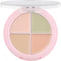 essence CORRECT & CONCEAL colour correcting palette, Concealer, Nr. 10, Mehrfarbig, 4 Farben, definierend, farbkorrigierend, vegan, ohne Parfüm, ohne Alkohol, ohne Parabene, 1er Pack (4.4g)