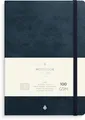 Burde Notizbuch Deluxe A5 blau | Liniert, Gummiband-Verschluß. | Deutsch | 2025
