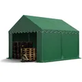 Lagerzelt 3x4m Weidezelt Zelthalle Zeltgarage PVC 700 N dunkelgrün
