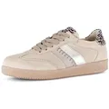 Gabor Sneaker, Freizeitschuh, Halbschuh, Schnürschuh mit bunten Kontrastbesätzen beige 39 EU (6 UK)