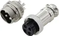 TRU COMPONENTS TC-13895640 Rundsteckverbinder Stecker, Buchsenkontakt Gesamtpolzahl: 4 Serie (Rundsteckverbinder): GX16 1 Set