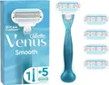 Gillette Venus Smooth Rasierklingen Rasierer Damen, 5 Ersatzklingen + Handstück