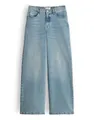 OPUS Damen Palazzo | MIVA Retro Palazzo Jeans mit elastischem Komfortbund Mid Rise Light Retro Blue, 36 L32
