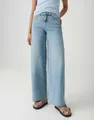OPUS Palazzohose MIVA RETRO mit elastischem Komfortbund Mid Rise Sehr weiter Beinverlauf, fester Griff, leicht elastischer Stoff