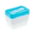 Frischhaltedosenset 5teilig, 5 x 0,5 l, 15,5 x 10,5 x 6 cm, Fredo Fresh, Blau...