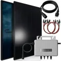 SUNNIVA Balkonkraftwerk 920 W mit EcoFlow 800 W Wechselrichter inkl.5m Kabel 2x 460 W Solarmodule Bifazial Fullblack Glas-Glas
