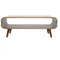 Miliboo Couchtisch, Walnuss, Holz, 60x45x118 cm, Wohnzimmer, Wohnzimmertische, Couchtische