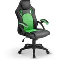 Racing Schreibtischstuhl Montreal - Ergonomisch, Höhenverstellbar & Gepolstert, Bis 120 Kg - Bürostuhl Drehstuhl Pc Gaming Stuhl - Grün - Juskys
