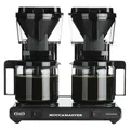 Berliner Kaffeeroesterei DE Moccamaster - KBG 744 mit 2 Kannen bis zu 20 Tassen, schwarz für Büro und Café 502998