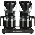 Moccamaster Kaffeemaschine KBG 744, mit 2 Glaskannen, 2x 1,25 Liter, 3040 Watt, schwarz, für 2x 10 Tassen