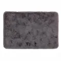 Schöner Wohnen Kollektion Badezimmerteppich 60 x 90 cm grau – Sehr Flauschige Badematte – Badewannenmatte waschbar – Duschmatte rutschfest – Badezimmer Deko – Badematte weich
