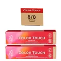 Wella Color Touch 2 x 60 ml 8/0 hellblond Set