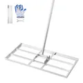 VEVOR Rasenrakel mit Stiel, 355x762mm Bodenplatte, Nivellierrechen aus Karbonstahl, Levelingrake, Rasen-Nivellierungsrechen für Rasenpflege, Rasen-Nivellierungsrechen, Hof und Golfplatz