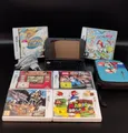 Nintendo 3DS XL Konsole Gebraucht+Tasche+Kabel+ 6 Spiele (Super Mario, Pokemon)