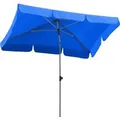 Schneider Balkonschirm Locarno 180 cm x 120 cm Royalblau mit Knickfunktion