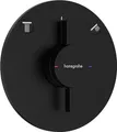 hansgrohe DuoTurn S - Duscharmatur Unterputz für 2 Verbraucher, Mischbatterie Dusche rund, Einhebelmischer für iBox universal 2, Mattschwarz