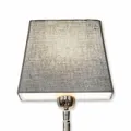 Loberon Lampenschirm Linderas, stilvolle Rechteck-Form, für Tisch- oder Stehlampen geeignet, passend für E-14-Fassungen, Wohn-Accessoire, Lampenzubehör, Leinen, Kunststoff, Eisen, Taupe
