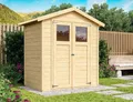 Gartenhaus Holz 14mm Gerätehaus Geräteschuppen Dahme 0 naturbelassen Karibu
