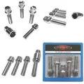 Felgenschloss M14x1,5x45mm Kugelbund R14 kompatibel mit Mercedes-Benz 4x silberne Felgenschlösser Felgensicherungen-Set Felgen-Diebstahlsicherung Radsicherungen Radschlösser Radschrauben Radbolzen