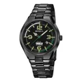 Breil Uhr Herren Manta Professional Ziffernblatt SCHWARZ Bewegung NUR Zeit AUTOMATIK e Bracelet Farbiger Stahl SCHWARZ TW1359