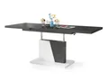 Mazzoni Couchtisch Grand Noir Anthrazit Grau / Weiß höhenverstellbar ausziehbar 120-180cm, Funktionstisch, Wohnzimmertisch, Tisch, Esstisch, Sofatisch
