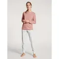 CALIDA Pyjama DAMEN Pyjama mit Bündchen rosa L