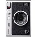 Fujifilm Instax Mini EVO EX D USB-C Sofortbildkamera Schwarz Bluetooth, Integrierter Akku, mit eingebautem Blitz