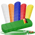Aufbewahrungsdose SEVEN DAYS Tablettenbox mit Wochentagen in Grün Pillenbehälter